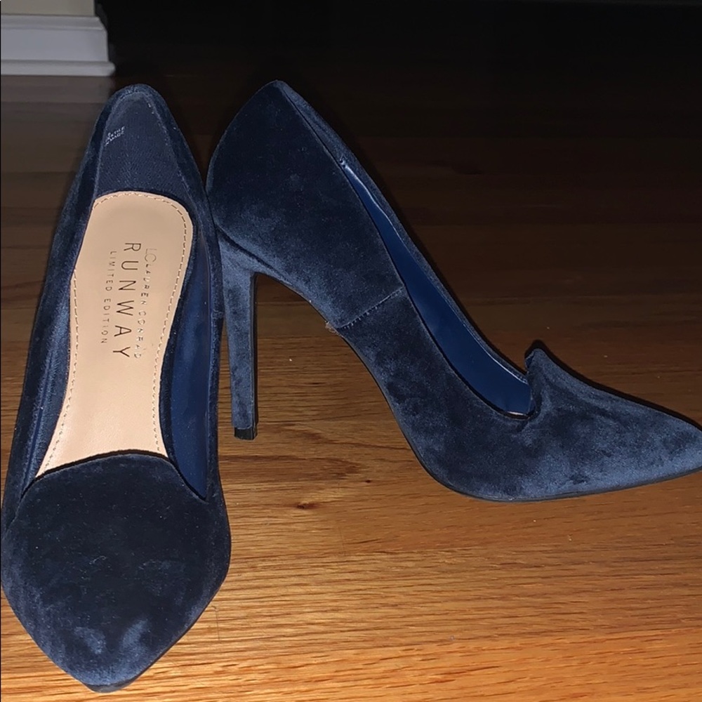Limited edition Suede blue Lauren Conrad Heels